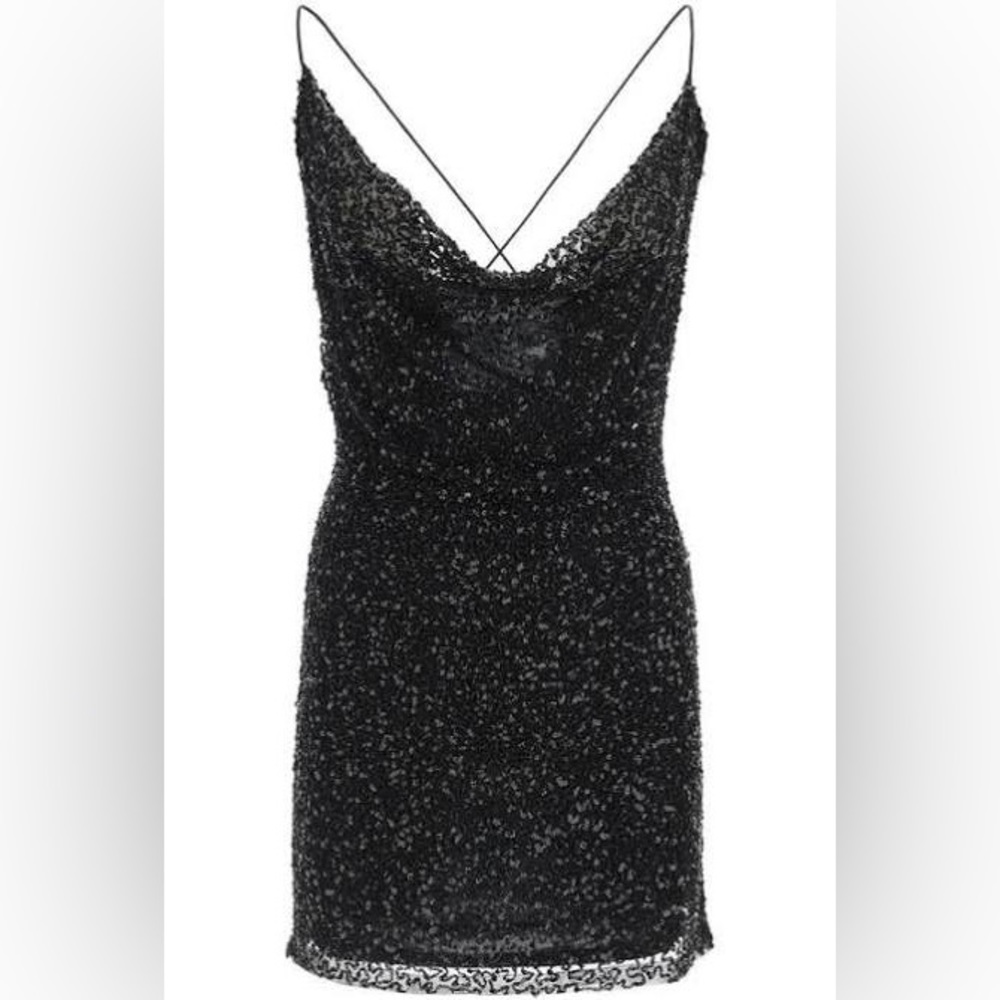 NWT Retrofete Mini Dress Black - Picture 4 of 9